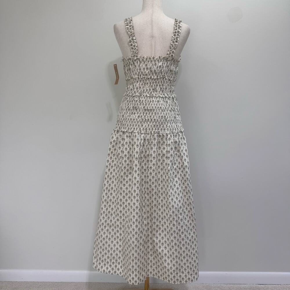 NWT Few Moda o.p.t Freya Cotton Dress Smocked Waist Cottagecore Milkmaid size M - Picture 6 of 12